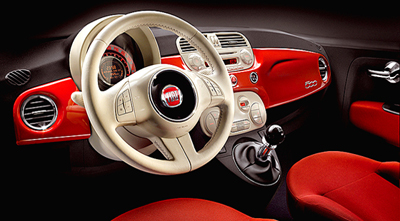 Fiat 500 interior